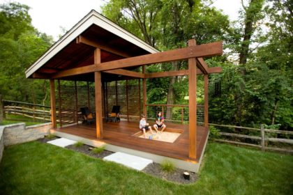 Healthy backyard living space