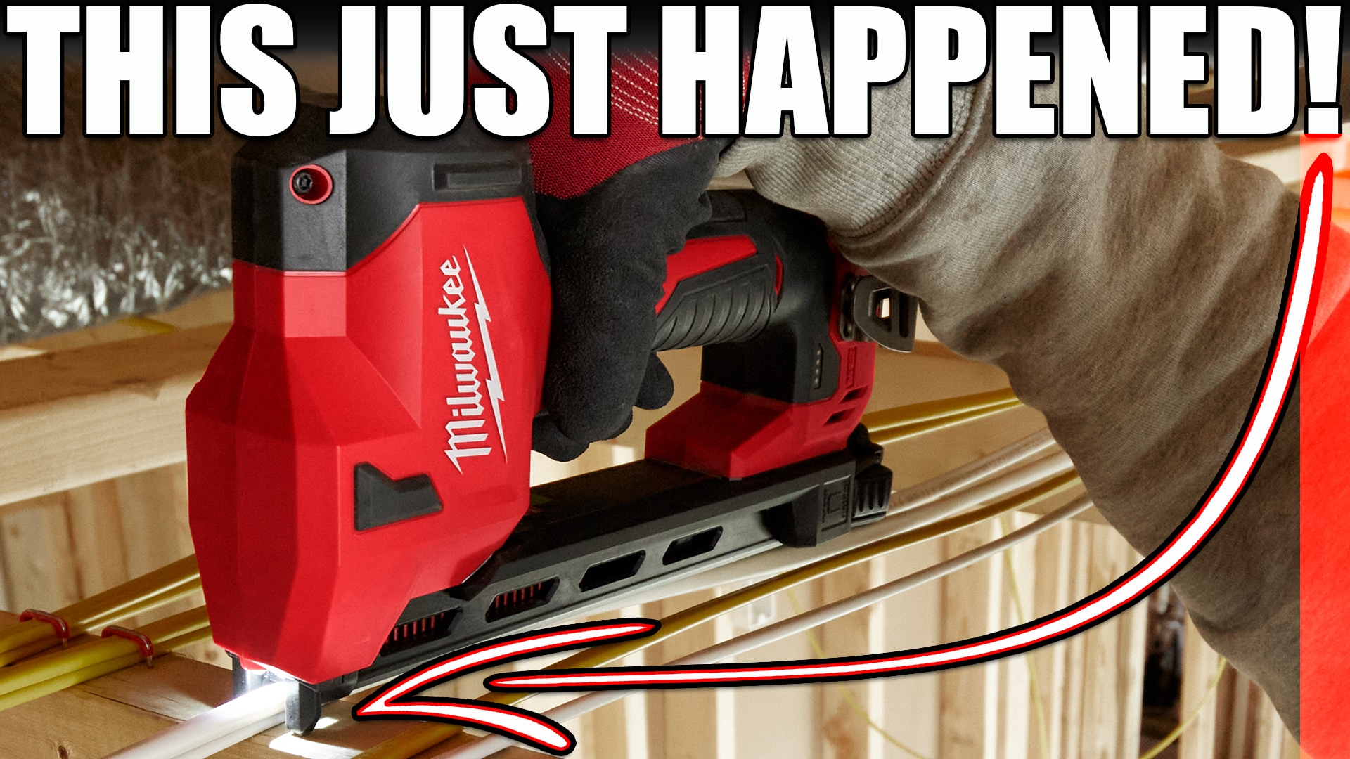 thumbnail interactive-video image 1 of Milwaukee M12 2448-20 Cable Stapler (Bare Tool) – 12V Lithium-Ion, Red 1 of 2